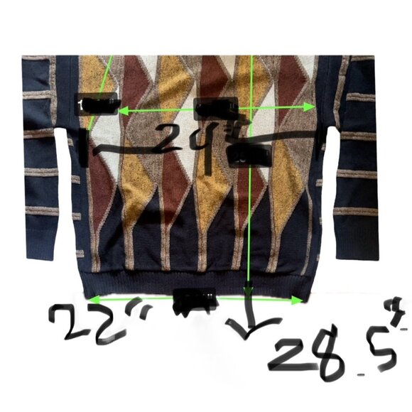 Norm Thompson Men’s Sweater Size M Argyle Dad Sweater - Picture 2 of 7